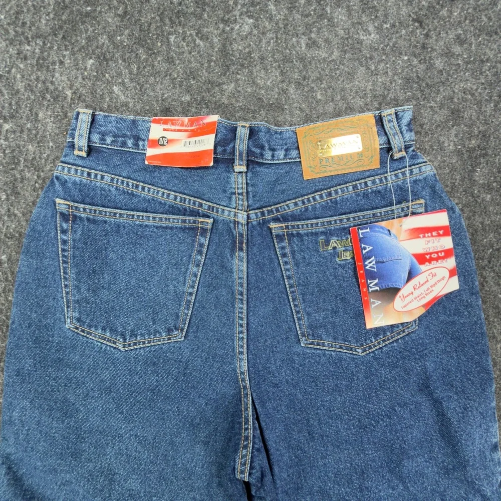 Lawman 90s Vintage High Rise Denim Shorts Womens 11/12 Blue NWT VERA YR77